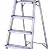 Folding Step Ladder – Lightweight Aluminum Household Ladder for Home, Kitchen, Office – Portable Non-Slip Steps, Sturdy & Compact Folding Design (5 steps)
