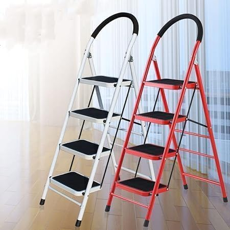 Steps Platform Steel-Ladder Red (6 step)