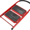2 Step Ladder Folding Stool-Stepladders with Anti-Slip and Wide Pedal for Home Kitchen Use Space Saving (Red)