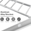 23FT Folding Step Ladder Multi-Purpose Aluminium Extension Ladder 7 in 1 Heavy Duty Combination Step Ladder Max Load 330 LBS with Safety Locking Hinge Anti-Skid Texture 4x6 Step 7 Meters (7m)