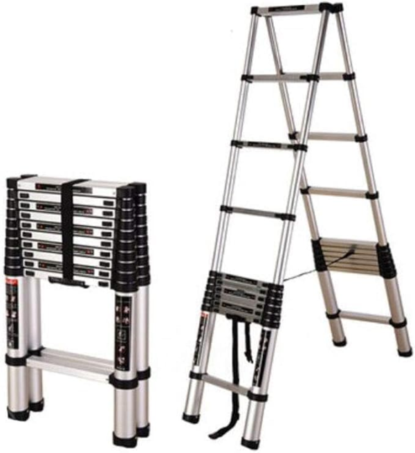 Multi-Purpose Aluminium Folding Ladder | 6.4 Meter Height | Heavy-Duty Construction | Compact & Portable Design | For Home, Office & Industrial Use