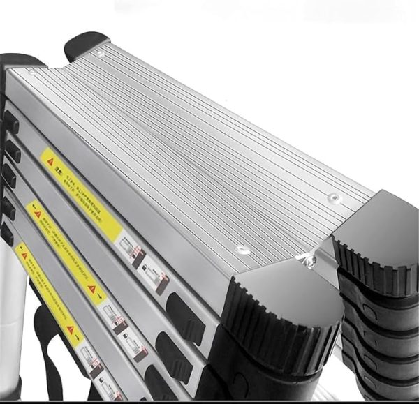 Telescopic Extension Ladder 2.8M | Aluminum A-Frame Folding Ladder | Multi-Purpose Portable Step Ladder for Home, Building & Maintenance