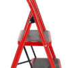 Folding 2 Step, 3 step, 4 step Aluminum Portable Household and Kitchen Ladder, Lightweight Space-Saving Home and Office Ladder, Ideal for Indoor and Outdoor Use (2 Steps)