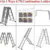 Multipurpose-Ladder 16 steps, 4.8 Meter