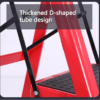 Steps Platform Steel-Ladder Red (4 step)