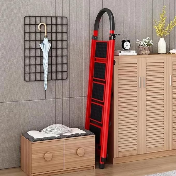 Steps Platform Steel-Ladder Red (4 step)